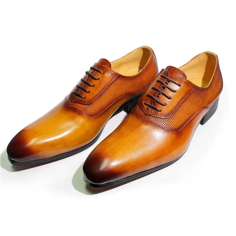 Classic Men's Pointed Toe Oxford Shoes