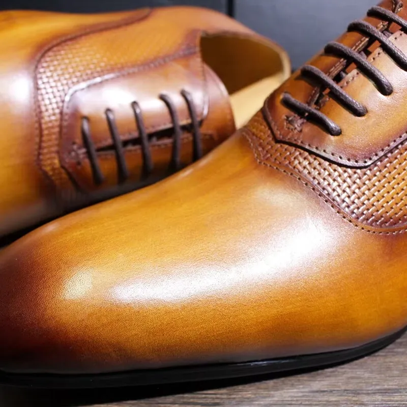 Classic Men's Pointed Toe Oxford Shoes