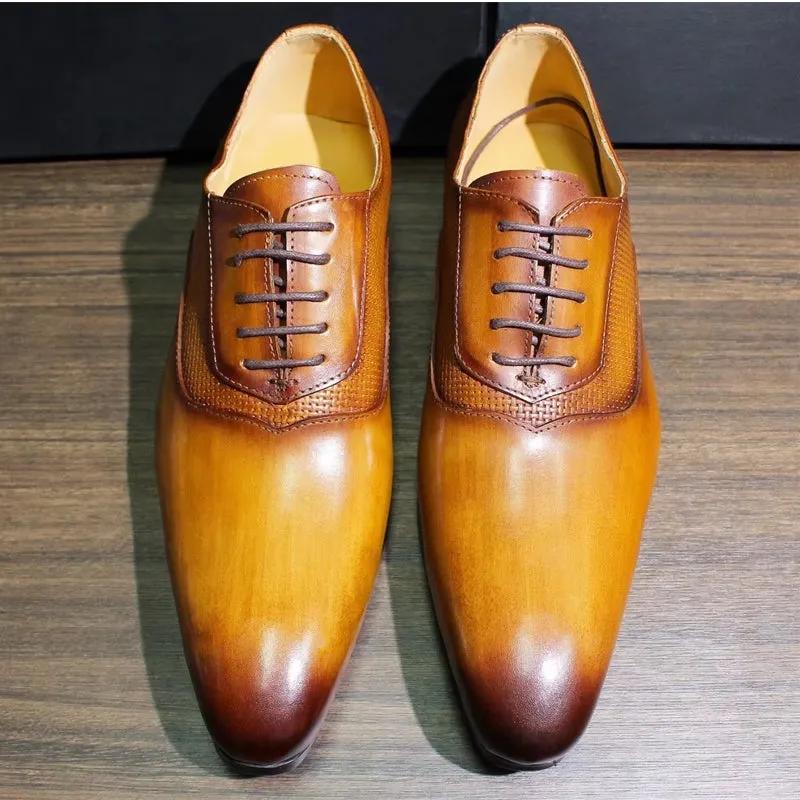 Classic Men's Pointed Toe Oxford Shoes