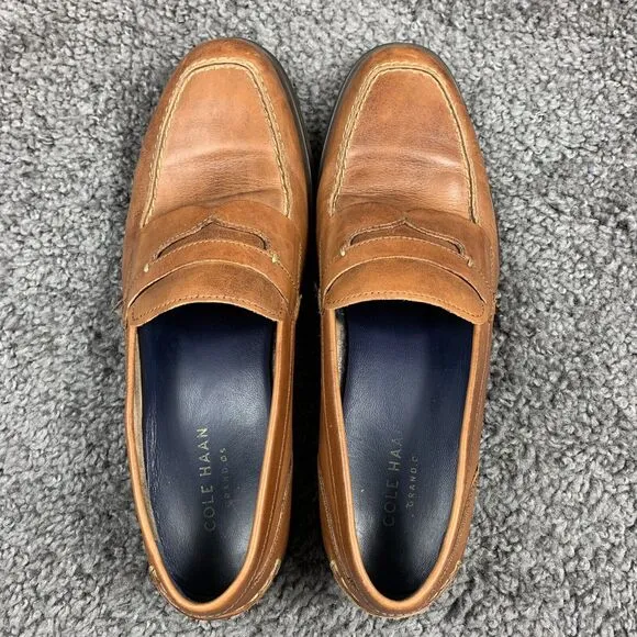 Cole Haan Grand OS Fleming Leather Penny Loafer Shoes Mens Size 9 M C27582