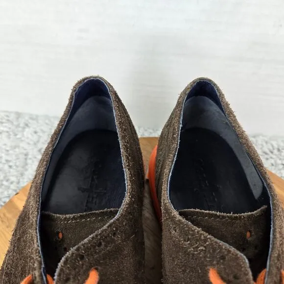 Cole Haan LunarGrand Brown Suede Leather Wingitp Brogue Casual Oxford Men 10.5