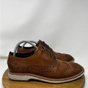 Cole Haan Mens 8.5 M Morris Grand OS Wingtip Oxford Shoes Brown‎ Leather C30697