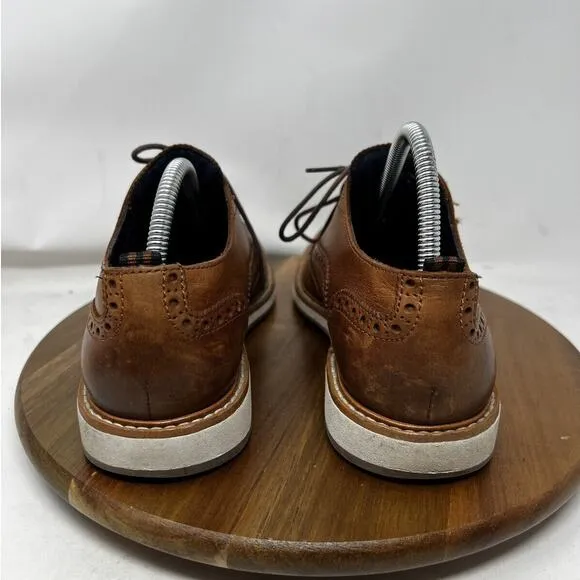 Cole Haan Mens 8.5 M Morris Grand OS Wingtip Oxford Shoes Brown‎ Leather C30697