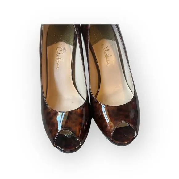 Cole Haan Nike Air Carma Tortoise Peep Toe