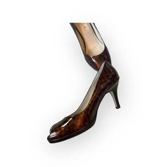 Cole Haan Nike Air Carma Tortoise Peep Toe