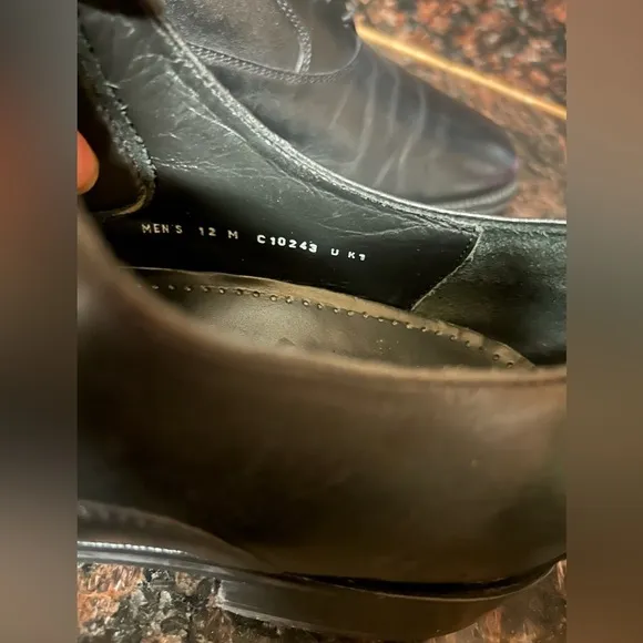 Cole Haan/Nike Air Oxford Black Leather dress shoes retails $198 size 12
