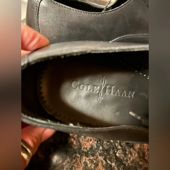 Cole Haan/Nike Air Oxford Black Leather dress shoes retails $198 size 12