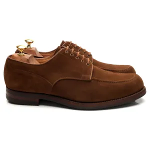 'Cork' Snuff Brown Suede Apron Derby UK 10 E