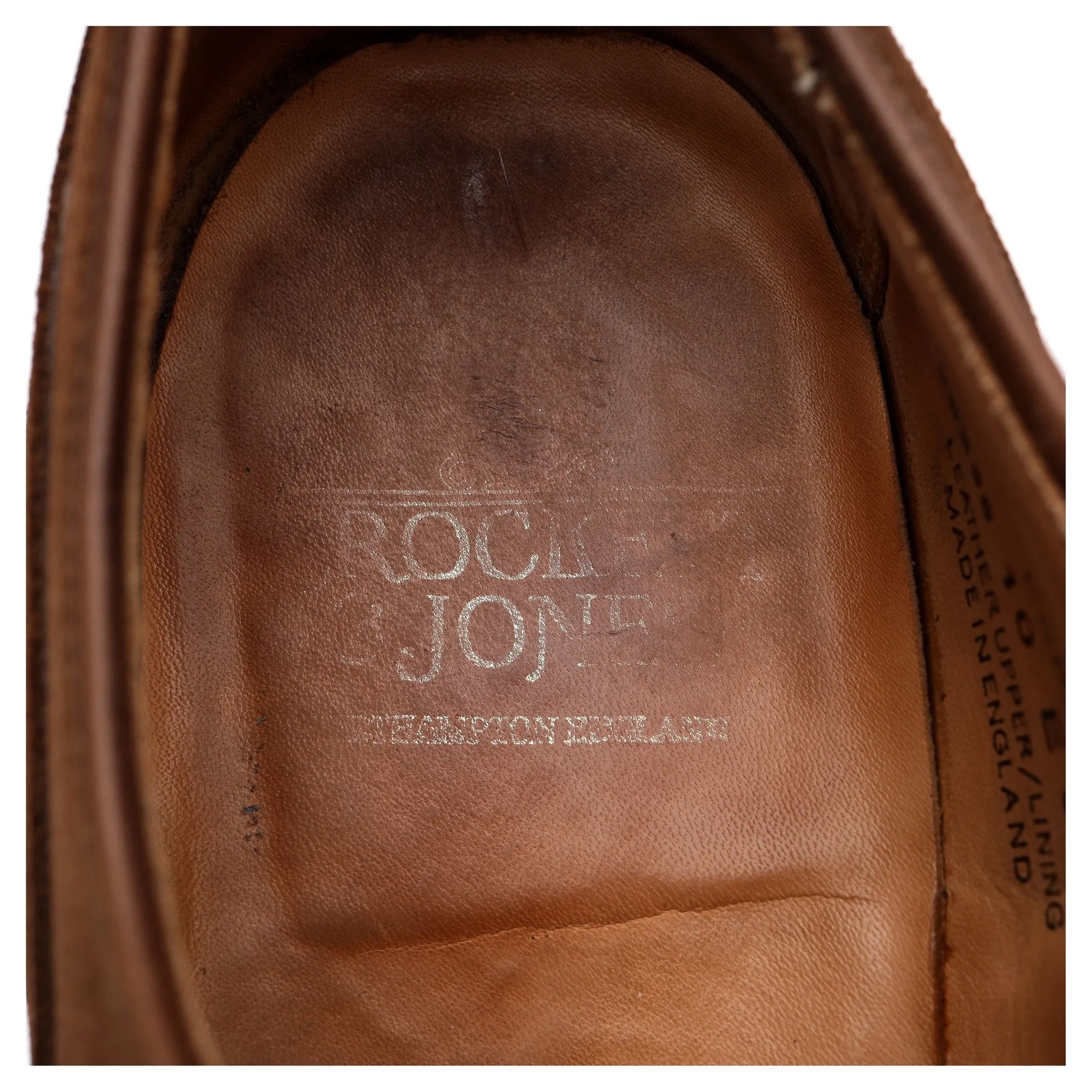 'Cork' Snuff Brown Suede Apron Derby UK 10 E