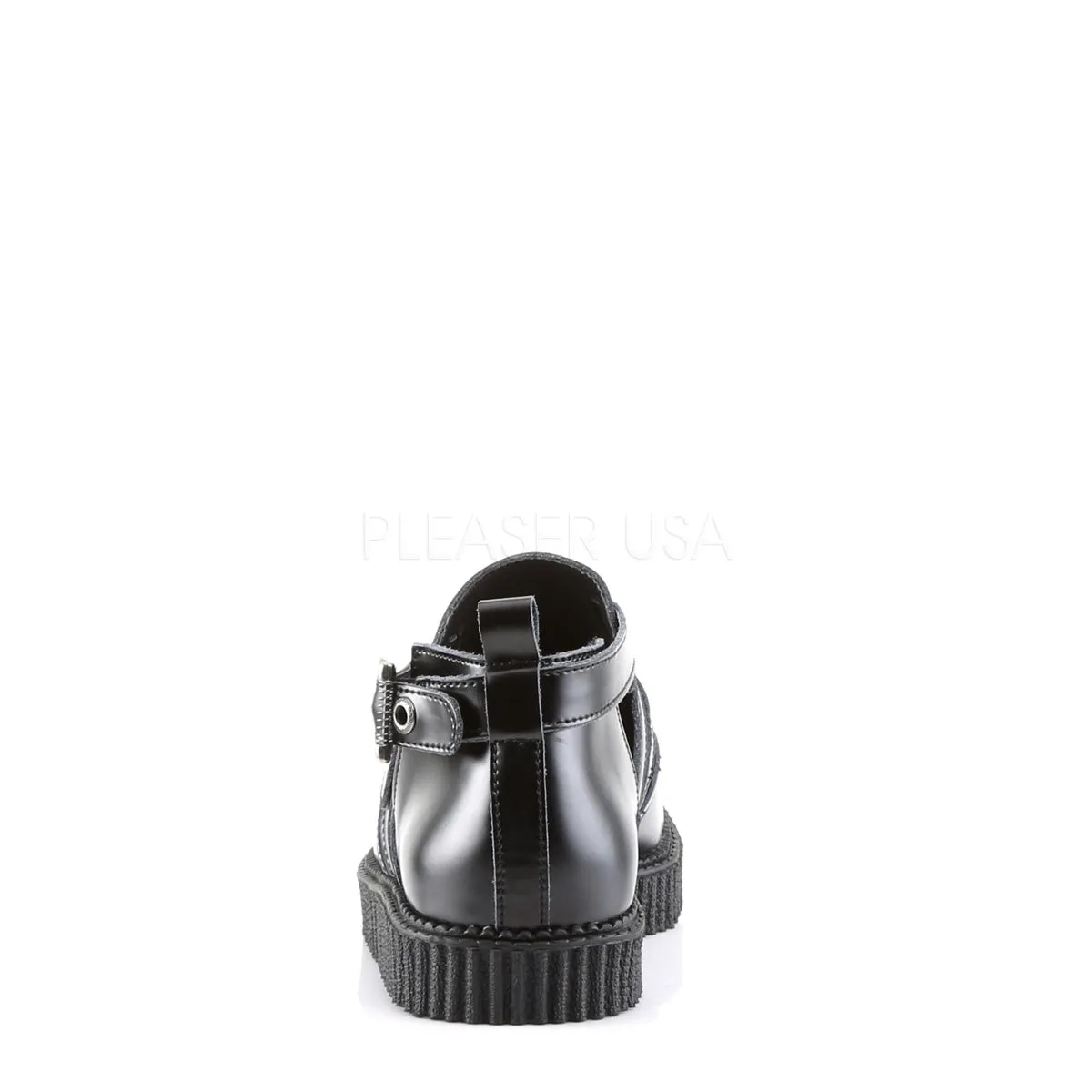 CREEPER-615  Black Leather