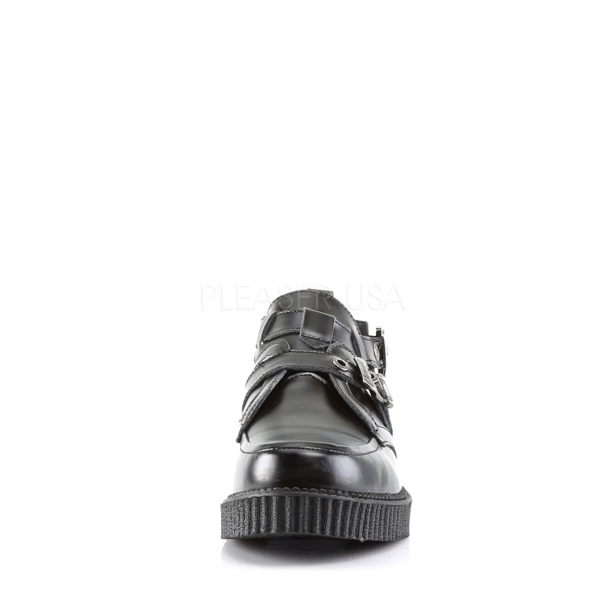 CREEPER-615  Black Leather
