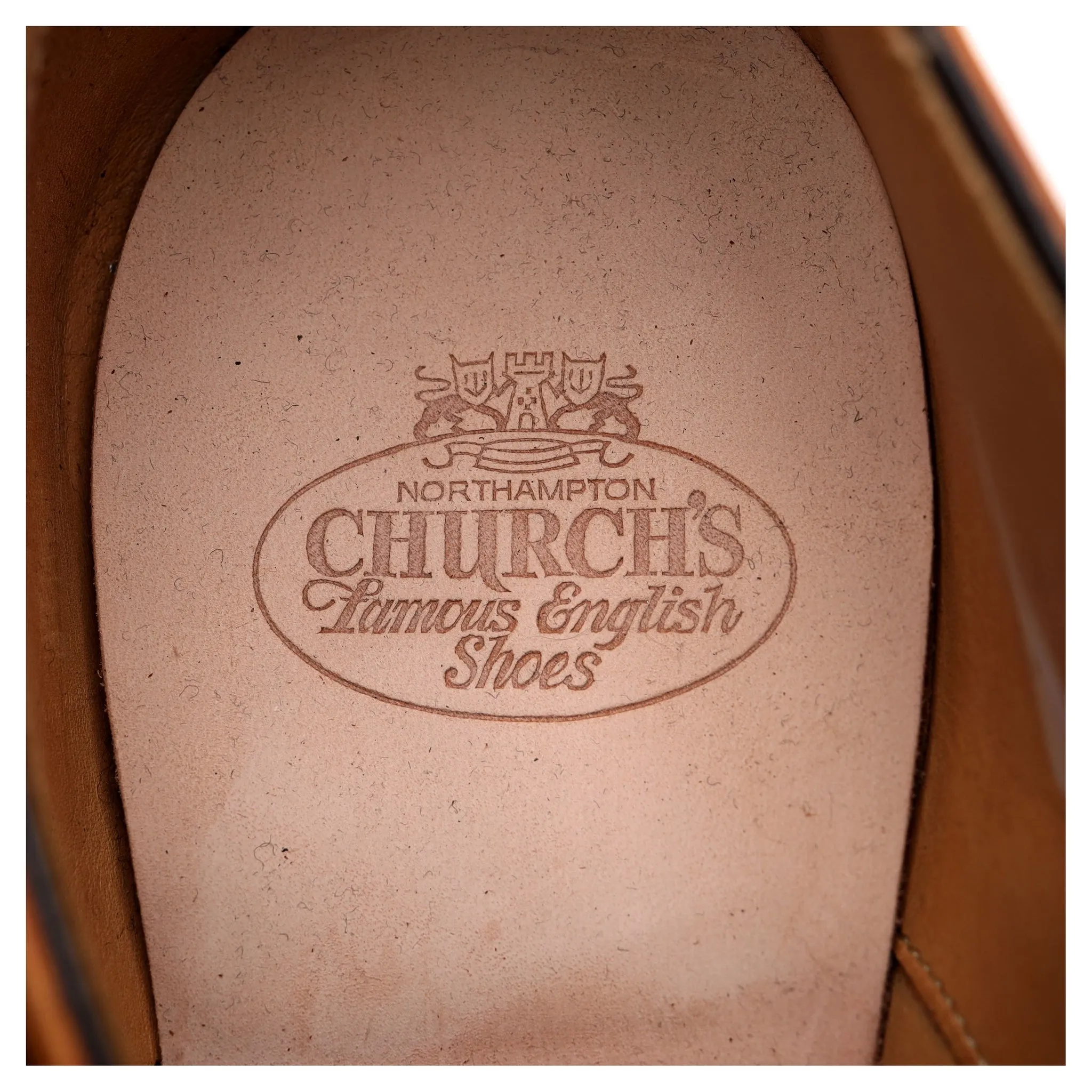 Crown Collection 'Wyatt' Tan Brown Leather Double Monk Strap UK 7.5 F