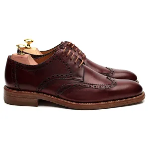 Design 'Rankin' Burgundy Leather Derby Brogue UK 7 F