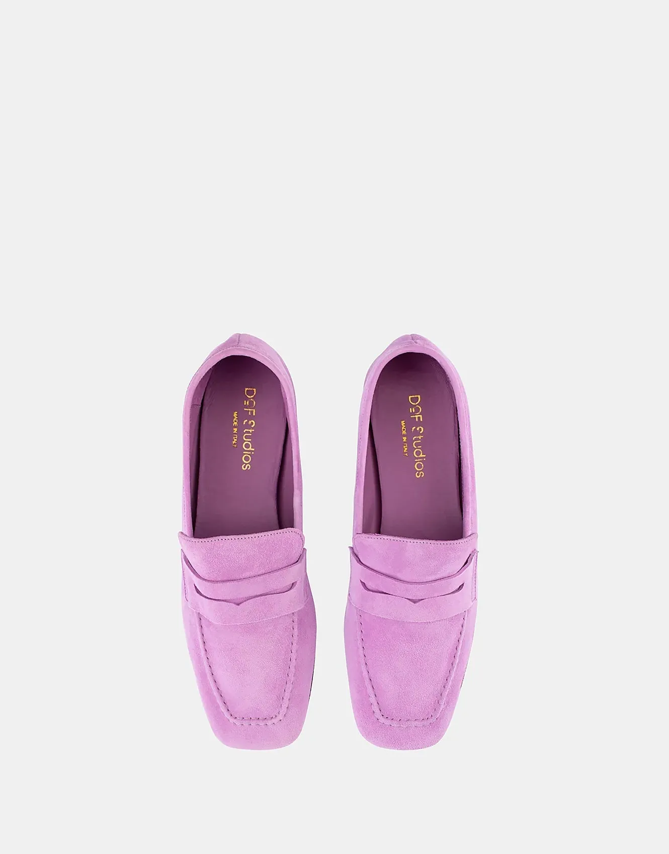 DOF STUDIOS Francesca Loafers - Lilac Suede
