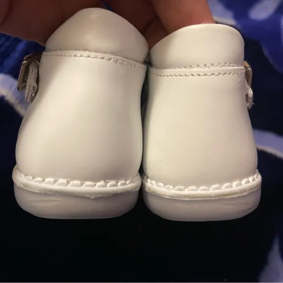 Dogi infant baby white leather shoes