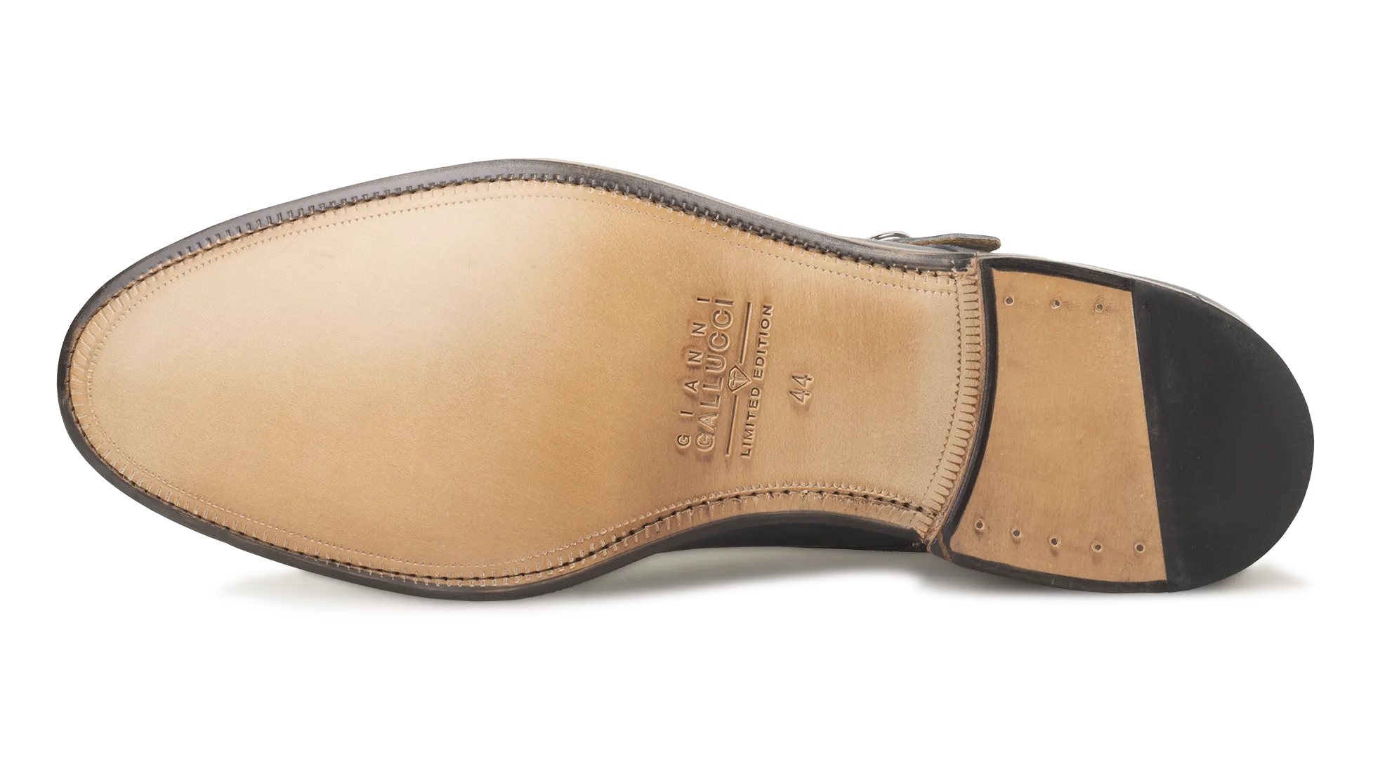 Double Monk 043 Grey  - Goodyear welted