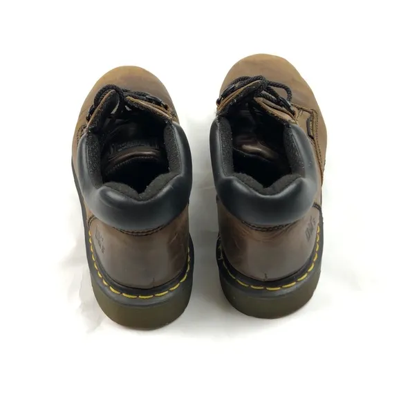 Dr‎ Martens Industrial Oxford Hard Toe Brown Leather AW004 7733 Size 13