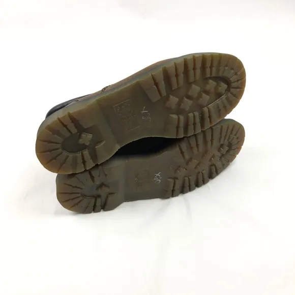 Dr‎ Martens Industrial Oxford Hard Toe Brown Leather AW004 7733 Size 13