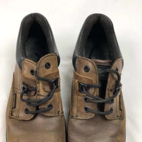 Dr‎ Martens Industrial Oxford Hard Toe Brown Leather AW004 7733 Size 13