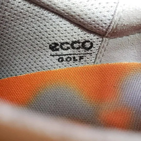 Ecco Golf Men's Brown Leather Golf Spike Less Shoes  Athletic