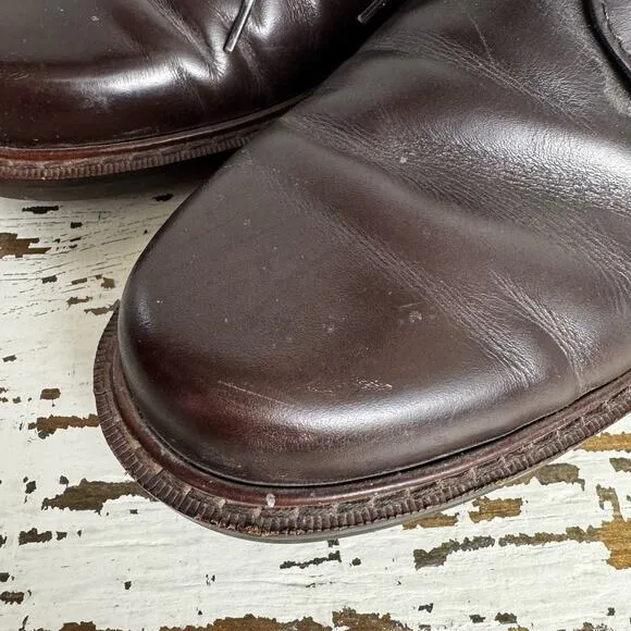 ECCO Men's Oxfords Round Toe Dark Brown Dress Shoes 33154 Career Business Sz 42