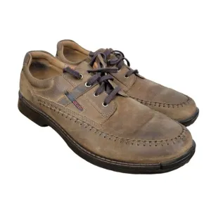 Ecco Shoes Fusion II Mens 47 Cocoa Brown Nubuck Lace Up Oxfords Sneakers Size 13