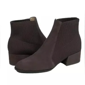 Eileen Fisher Women's Brown Aesop Leather Booties Size US 8.5