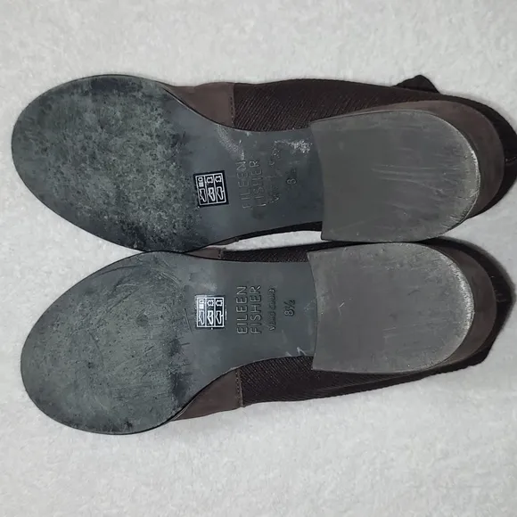 Eileen Fisher Women's Brown Aesop Leather Booties Size US 8.5