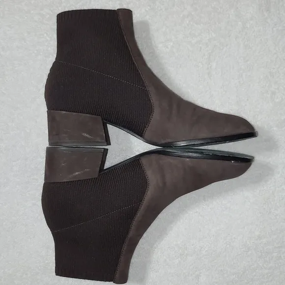 Eileen Fisher Women's Brown Aesop Leather Booties Size US 8.5