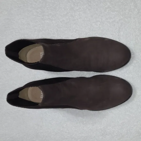 Eileen Fisher Women's Brown Aesop Leather Booties Size US 8.5