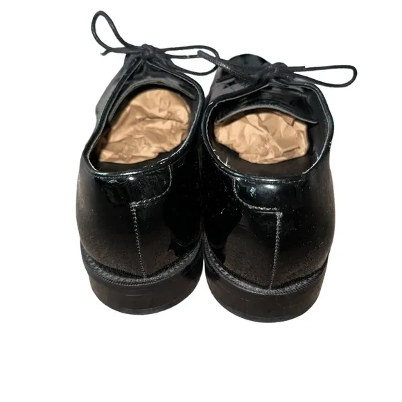 EUC The Black Tux Men's Patent Leather Derby Dress Shoes SH001 Black Size US 11