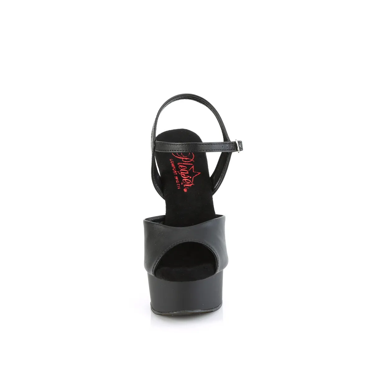 EXCITE-609  Black Faux Leather/Black Matte
