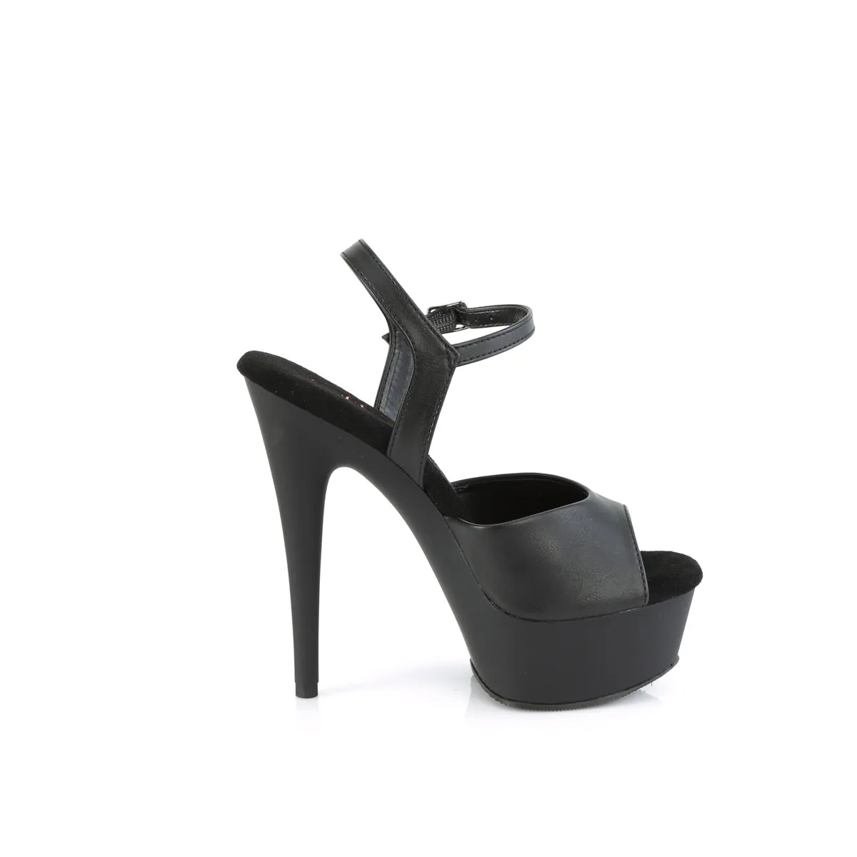 EXCITE-609  Black Faux Leather/Black Matte