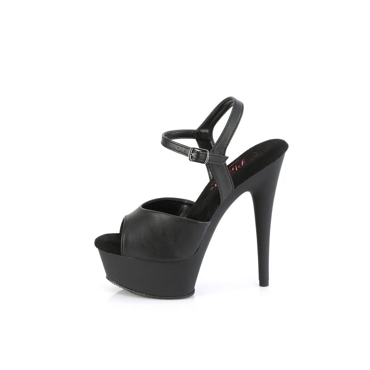 EXCITE-609  Black Faux Leather/Black Matte