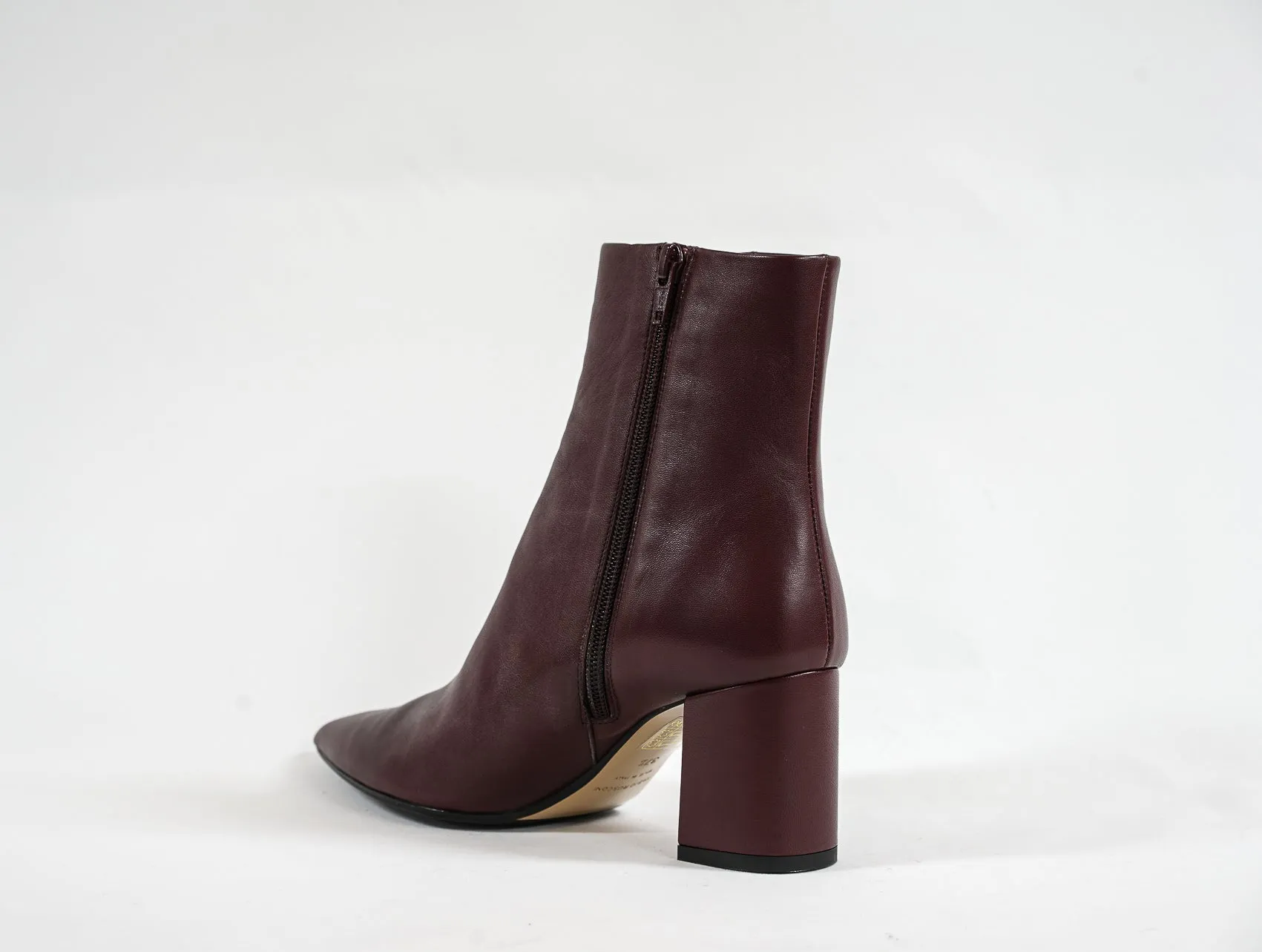 Fabio Rusconi Women's Wine Leather Ankle Boot Zara 40% OFF