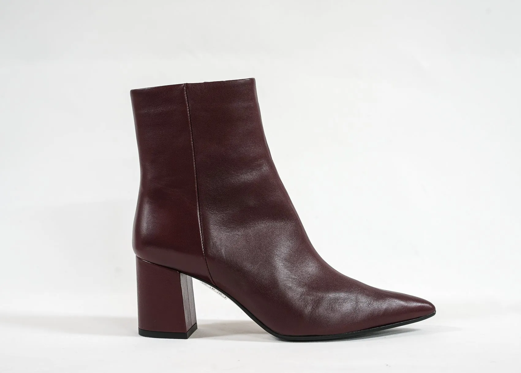 Fabio Rusconi Women's Wine Leather Ankle Boot Zara 40% OFF