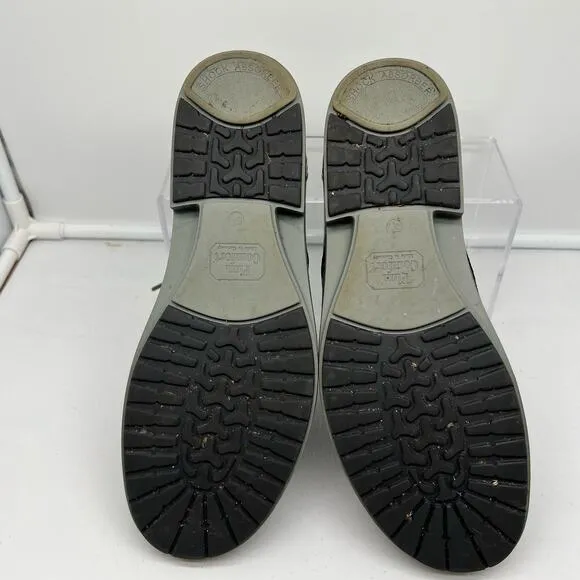 Finn Comfort Shoes Women UK 5.5 US 7.5 Charcoal Gray Patent Leather Snake