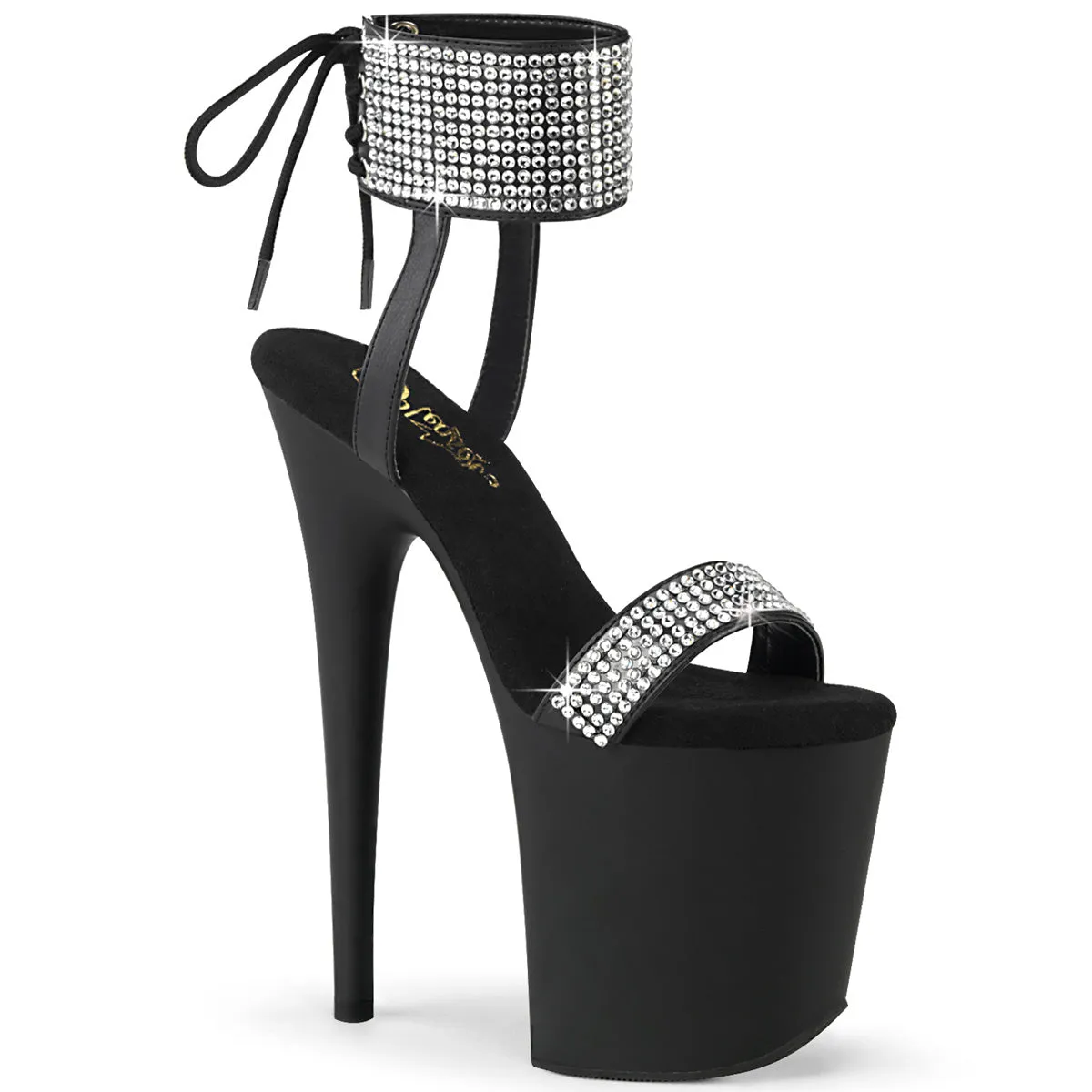 FLAMINGO-870  Black Faux Leather-RS/Black Matte