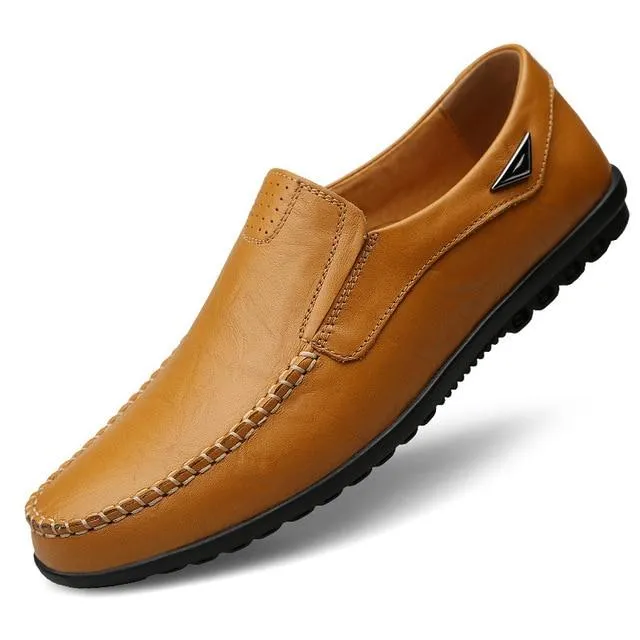 Flexible Genuine Leather Anti-slip Oxford Style Men Shoes