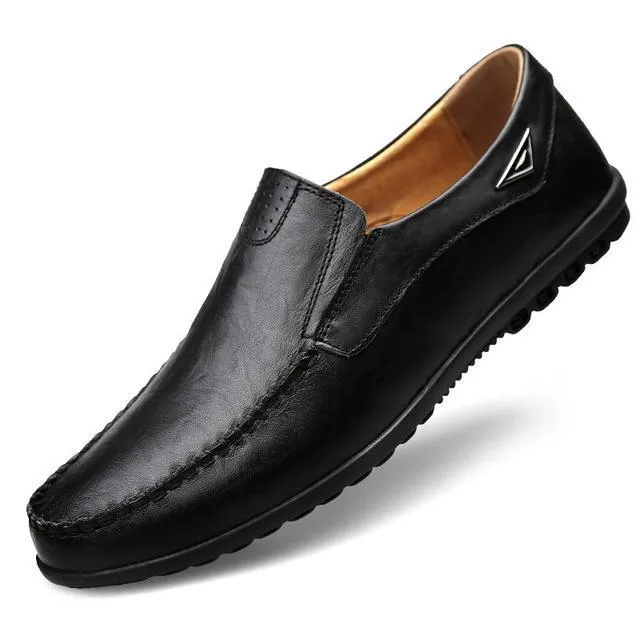Flexible Genuine Leather Anti-slip Oxford Style Men Shoes