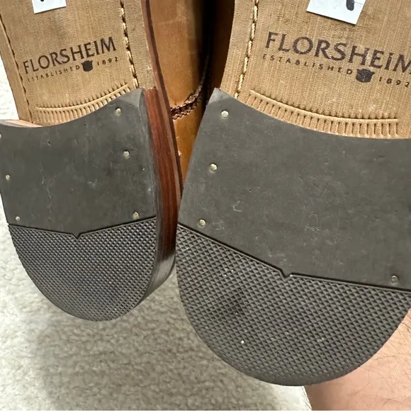 Florsheim Men's 8.5 Marino Double Monk Strap Dress Oxford Leather Chestnut Brown