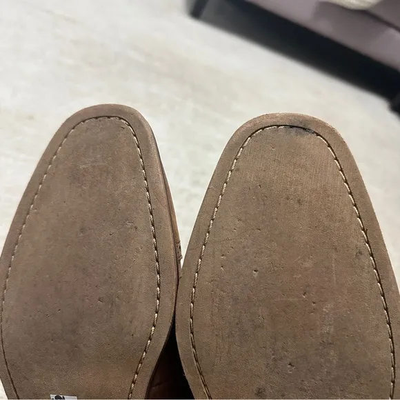 Florsheim Men's 8.5 Marino Double Monk Strap Dress Oxford Leather Chestnut Brown