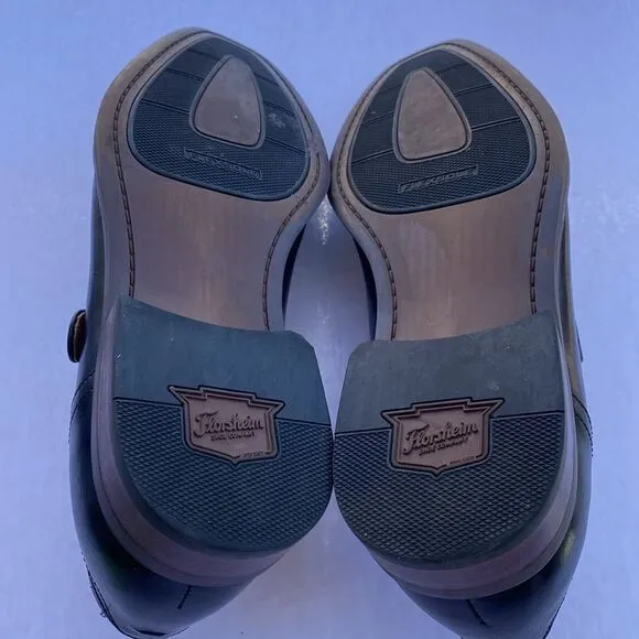 FLORSHEIM Ravello Men’s Black Leather Monk Strap Dress Shoes Size 9.5