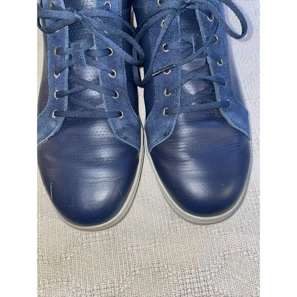 Footjoy Men’s Athleisure Shoes Size 13 W Blue Leather Golf Outdoors Fishing