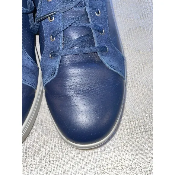 Footjoy Men’s Athleisure Shoes Size 13 W Blue Leather Golf Outdoors Fishing
