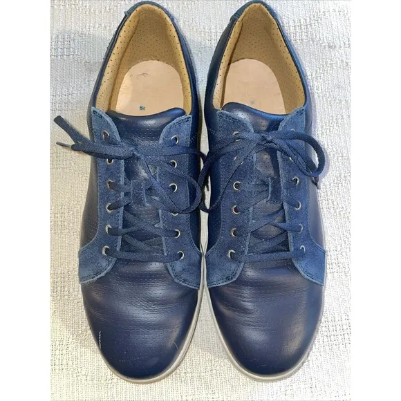 Footjoy Men’s Athleisure Shoes Size 13 W Blue Leather Golf Outdoors Fishing