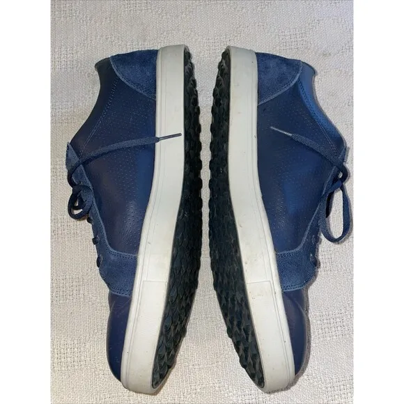 Footjoy Men’s Athleisure Shoes Size 13 W Blue Leather Golf Outdoors Fishing