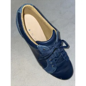Footjoy Men’s Athleisure Shoes Size 13 W Blue Leather Golf Outdoors Fishing