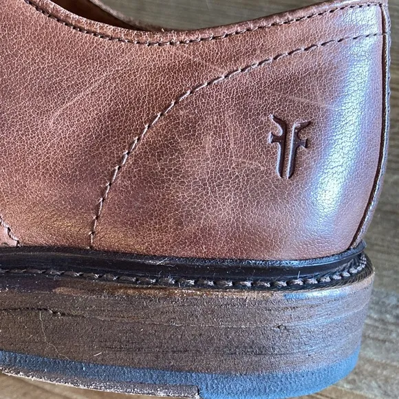 Frye Brown Derby Cap Toe Dress Shoe