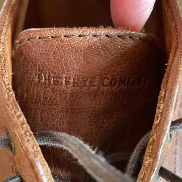 Frye Brown Derby Cap Toe Dress Shoe